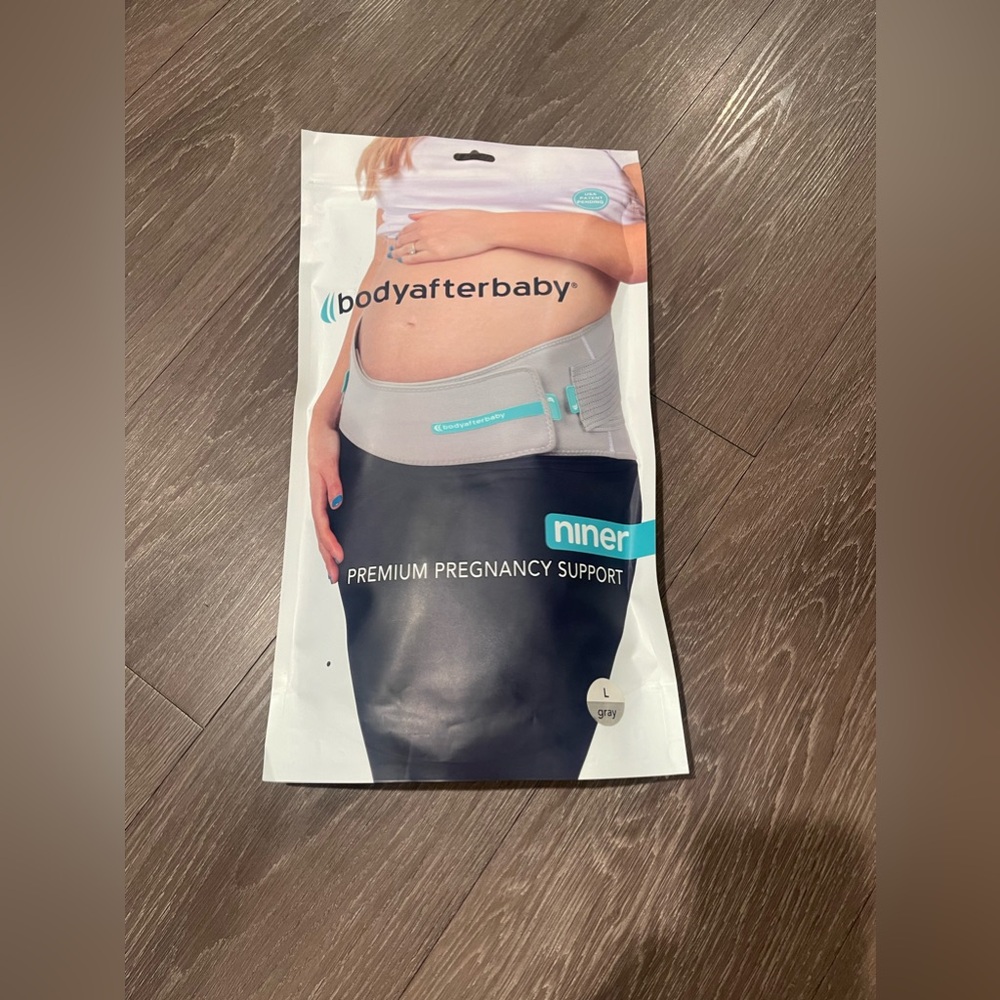 Body After Baby NINER Premium Pregnancy Support Band Gray Large